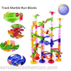 AUTOLOVER Marble Run Set,Marble Run Coaster 105pcs Marble Race Game Marble Run Play Set for Kids B01MDVIZ2L